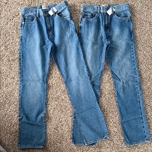 Two pair NWT Straight size 14 slim Jeans from TCP